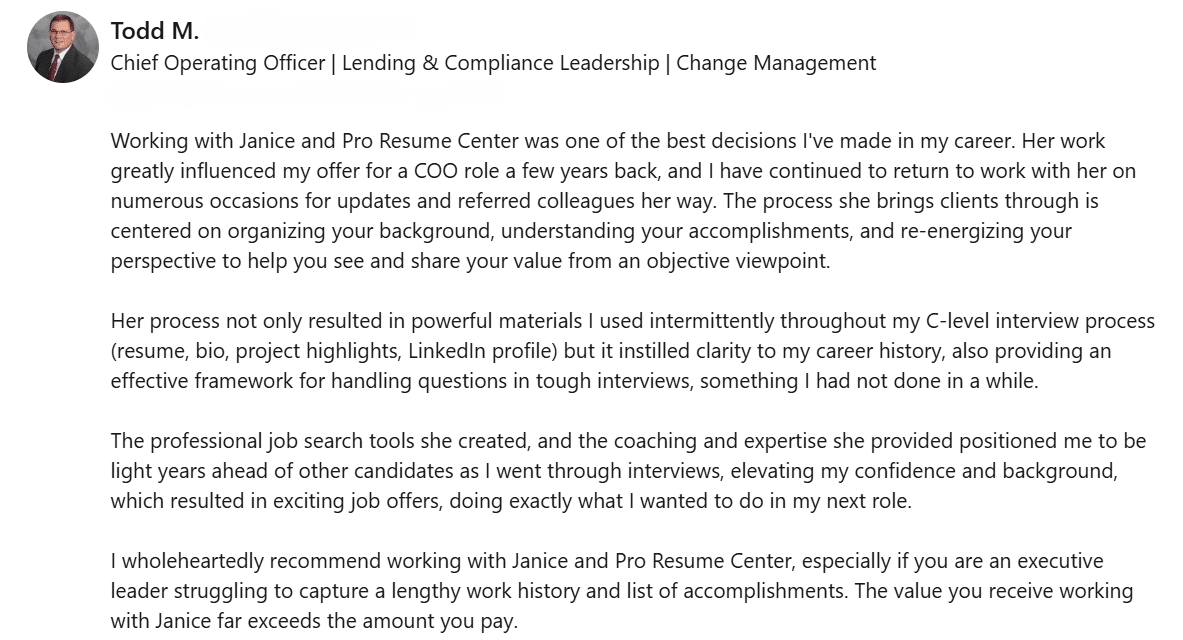 Todd Sanders Chief Operating Officer Lending Compliance Leadership